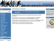 Tablet Screenshot of fahrradreifen.ch